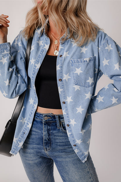 The Stars Over Dixie Denim Shirt