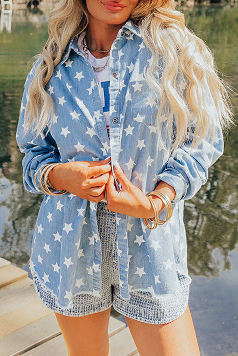 The Stars Over Dixie Denim Shirt